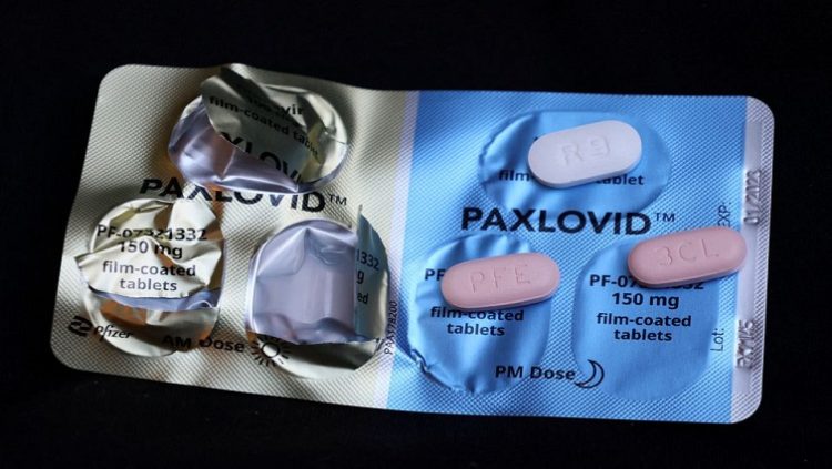 Paxlovid, Pfizer's anti-viral medication to treat the coronavirus disease (COVID-19), is displayed in this picture illustration taken October 7, 2022.