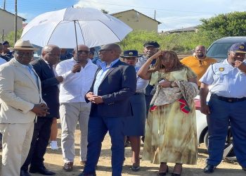 Police Minister Bheki Cele, Deputy Minister of State Security Zizi Kodwa and General Fanie Masemola on a site visit in the Eastern Cape to address fatal attacks and incidents that have taken place in the Province.
