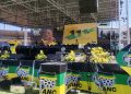 The stage where ANC President Cyril Ramaphosa delivered his statement later on Sunday.