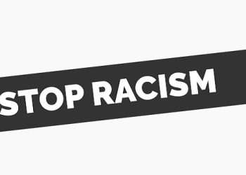 Image of stop racism banner