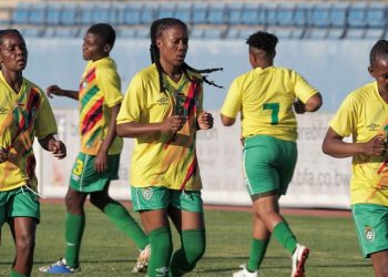 Zimbabwe's Mighty Warriors training ahead of their Africa Women's Cup of Nations match against Botswana.