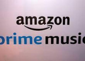 A banner displaying the Amazon Prime Music logo is seen