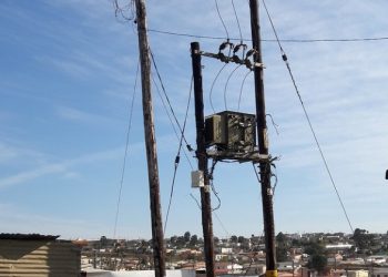 Supply transformer in C-section of Duncan Village in Eastern Cape
