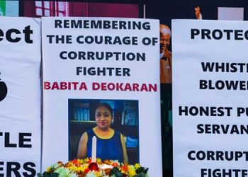 [File Image] A candlelight ceremony in memory of slain Gauteng Health senior official and corruption fighter, Babita Deokaran.