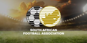 An image of a stadium in the background posted on the South African Football.