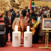 Members of Parliament during a candlelight ceremony to honour the life of the late founding Speaker of the National Assembly in democratic South Africa, Dr Frene Ginwala at the Cape Town City Hall on February 6, 2023.