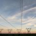 Electricity pylons  in South Africa.