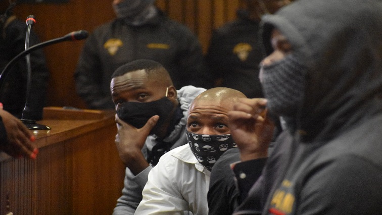 The accused during the Senzo Meyiwa trial at the high court in Pretoria.