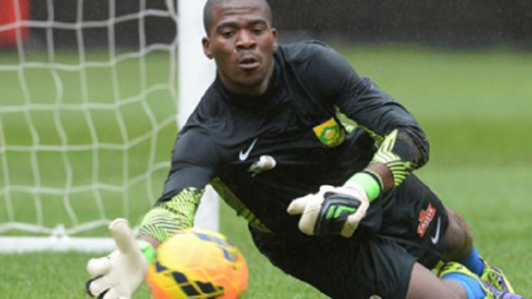 Former Bafana Bafana captain, Senzo Meyiwa in action.