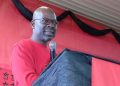 General Secretary of the SACP Solly Mapaila addressing attendees of the Red October campaign launch