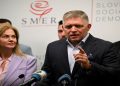SMER-SSD party leader Robert Fico speaks during a press conference after the country's early parliamentary elections, in Bratislava, Slovakia, October 1, 2023.
