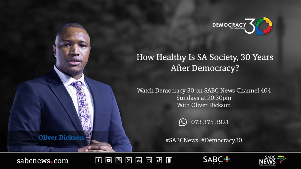 VIDEO Democracy 30 How healthy is SA society