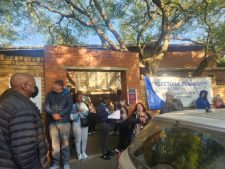 Voting was delayed at the Craighall Primary School voting station