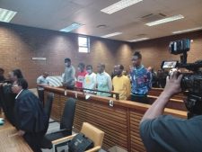 The six men accused of killing Luke Fleurs in court for their bail hearing